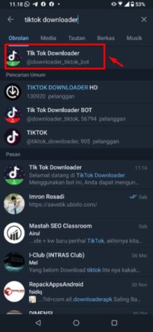 Bot Telegram TikTok Downloader